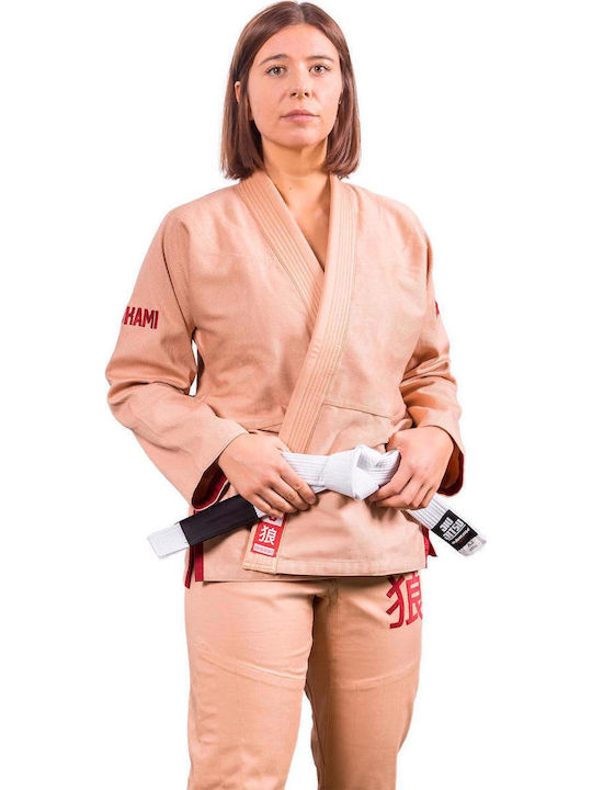 Okami Γυναικεία Στολή Brazilian Jiu Jitsu Μπεζ