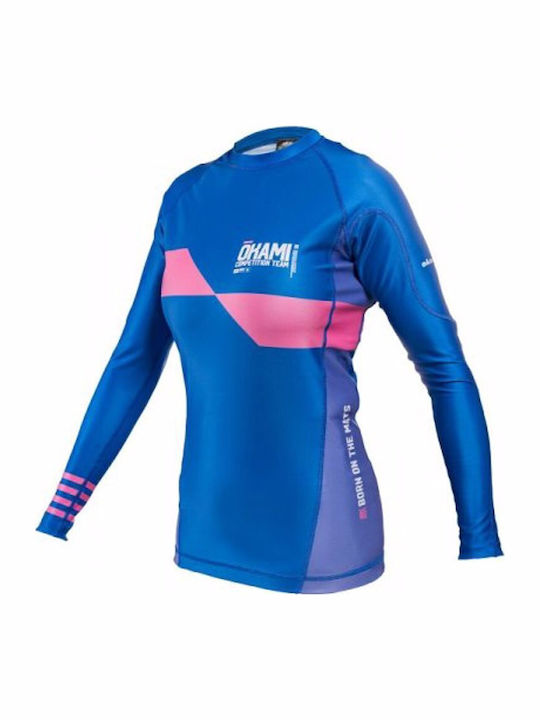 Okami Long Sleeve Shirt ORS106_2 for Jiu-Jitsu Blue