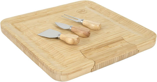 The Home Deco Factory Wooden Cheese Serving Platter 33x33x3cm