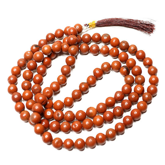 Mala За Медитация 108 Камъка Червен Яспис Red Jasper