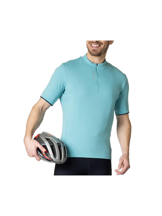 Odlo Essential Men's Short Sleeve Cycling Jersey Turquoise