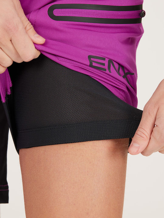 Endurance Pantaloni de ciclism pentru femei Violet