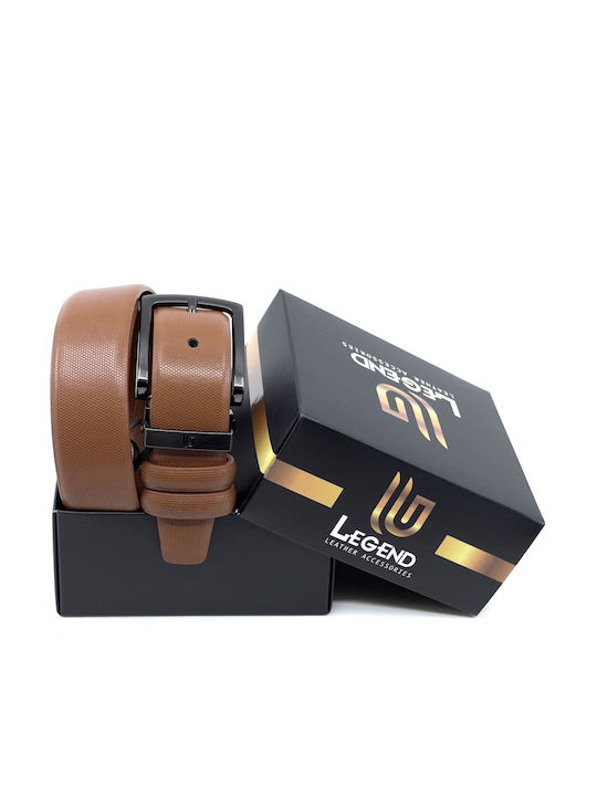 Men's Belt Leather Tabac Brown