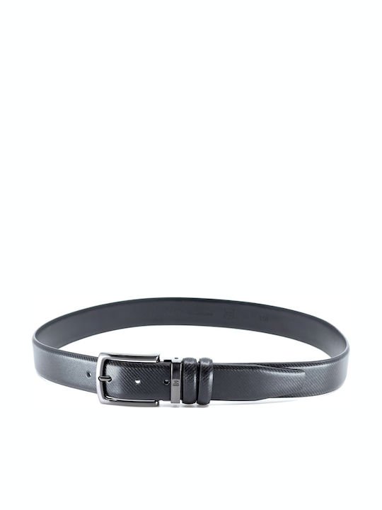 Herren Gürtel Leder Schwarz