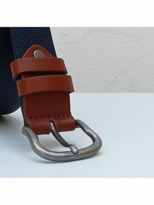 Curea Bărbați Din piele Albastru marin