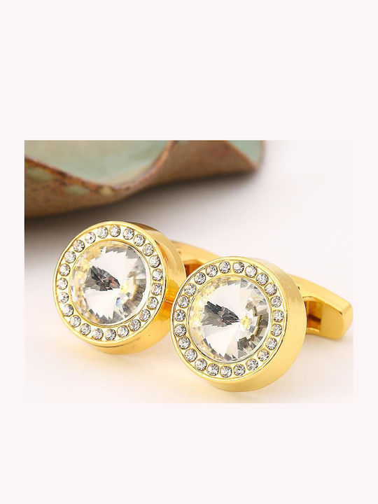 Legend Accessories Μανικετόκουμπα σε Χρυσό Χρώμα