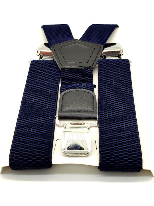 Wide Blue Suspenders Colour 4cm T133 Wide Blue Suspenders Colour 4cm T133