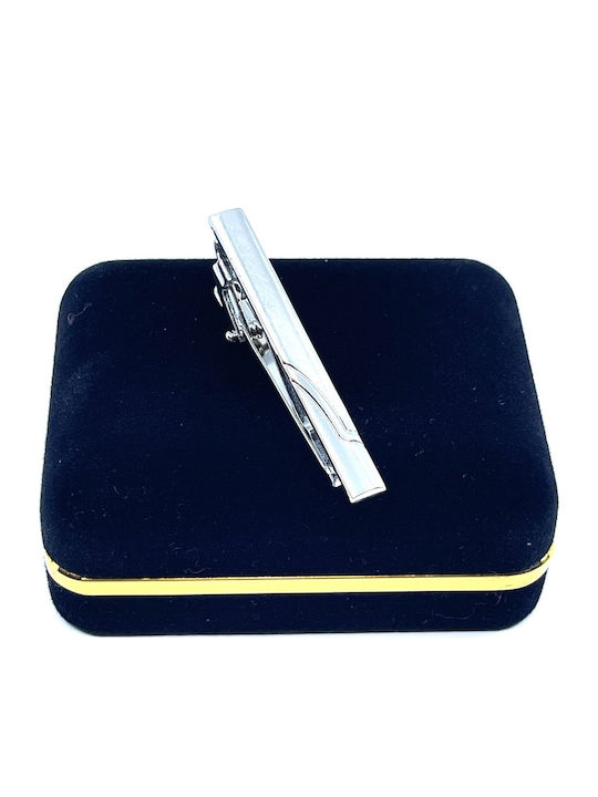 Legend Accessories Silver Tie Clip Silver 5cm