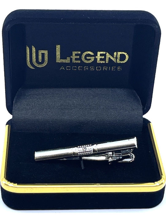Legend Accessories Silver Tie Clip Silver 5cm