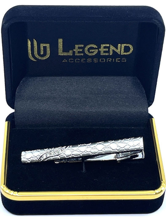 Legend Accessories Silver Tie Clip Silver 6cm