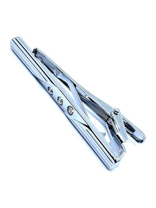 Legend Accessories Silver Tie Clip Silver 6cm