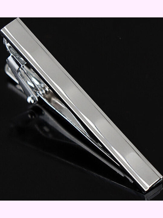 Legend Accessories Silver Tie Clip Silver 5cm