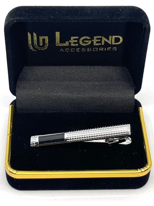 Legend Accessories Silver Tie Clip Silver 5cm