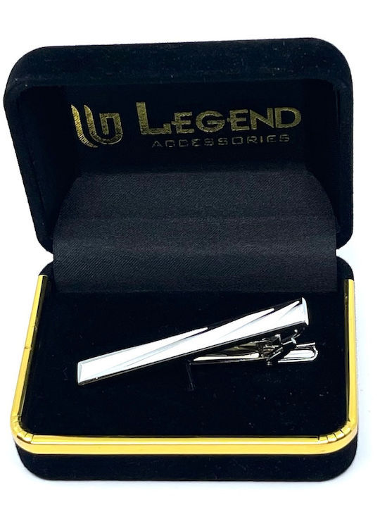 Legend Accessories Silver Tie Clip Silver 5cm