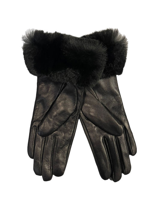 Schwarz Leder Handschuhe