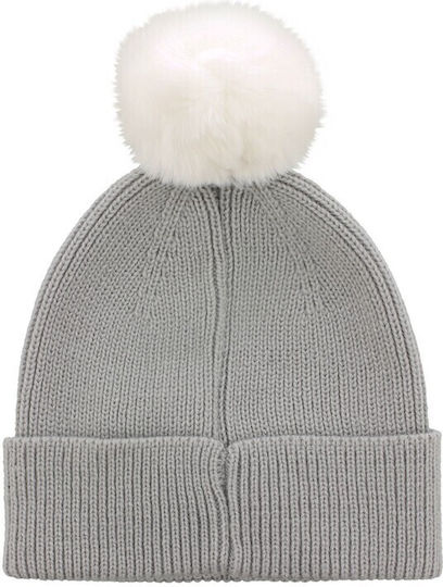 Beanie Unisex Σκούφος Πλεκτός σε Γκρι χρώμα