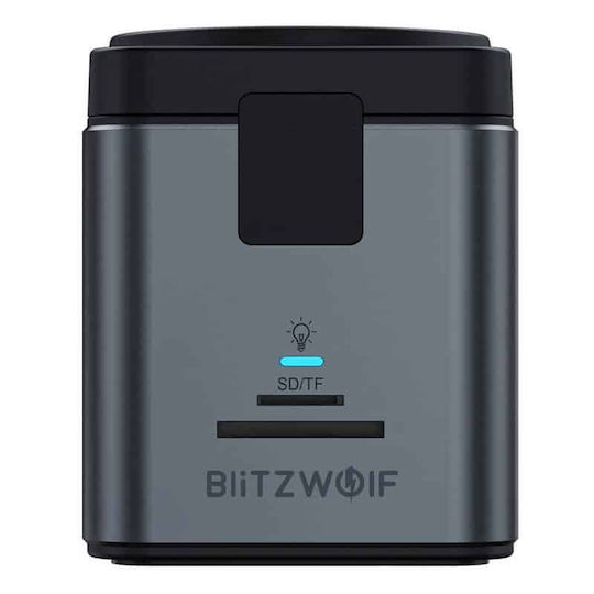 BlitzWolf 9in1 USB-C Докинг станция с HDMI 4K PD Ethernet Черен