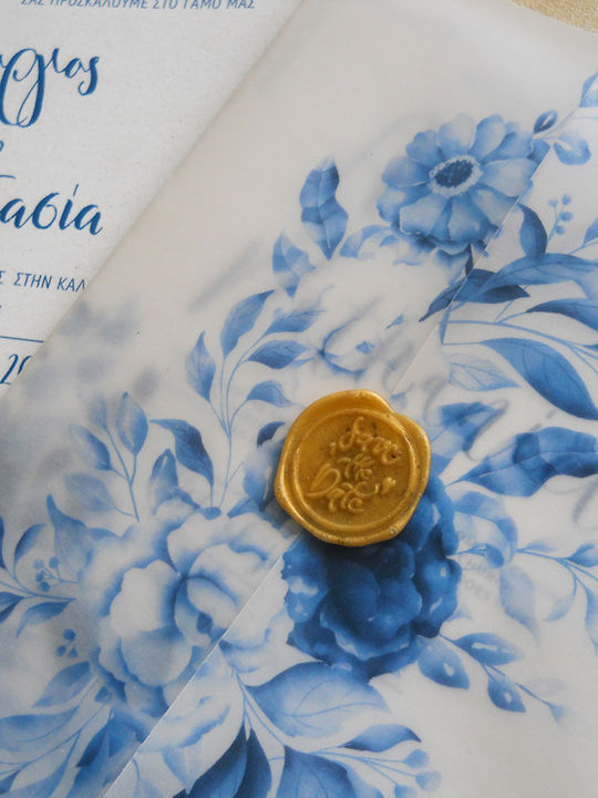Προσκλητήριο Γάμου Blue Jasmine Aaf8107