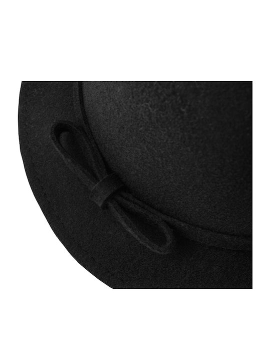 Brims and Trims Κωδ. Γυναικείο Μάλλινο Καπέλο Cloche Μαύρο