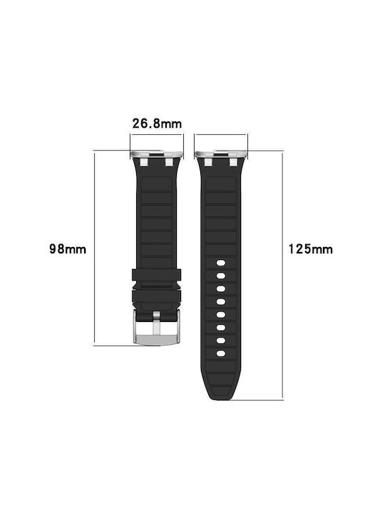 Strap Silicone Silver (Smart Band 9 Pro)