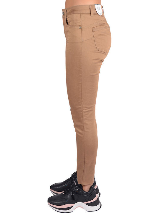 Divine Women's Jean Trousers Gold