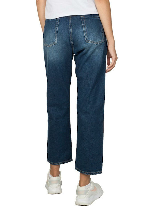 Alex M High Waist Women's Jean Trousers in Mom Fit