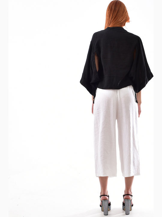 Damen Stoff Hose White