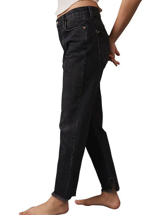Women's Jean Trousers in Boyfriend Fit Black