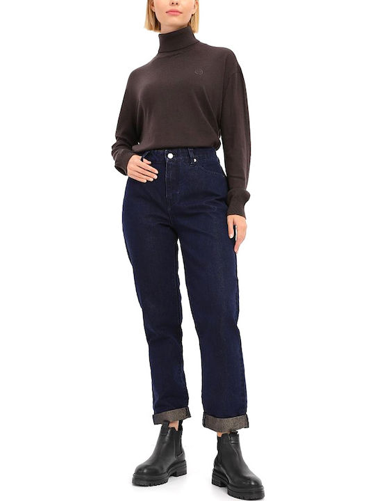 Women's Jean Pants Mid Rise in Boyfriend Fit