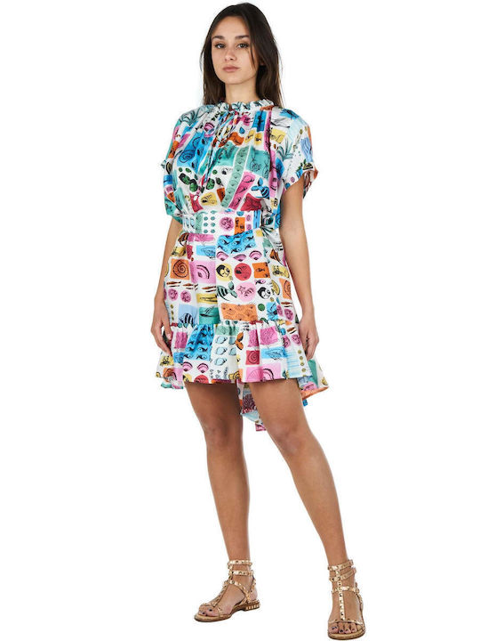 Sommer Mini Kleid Druck