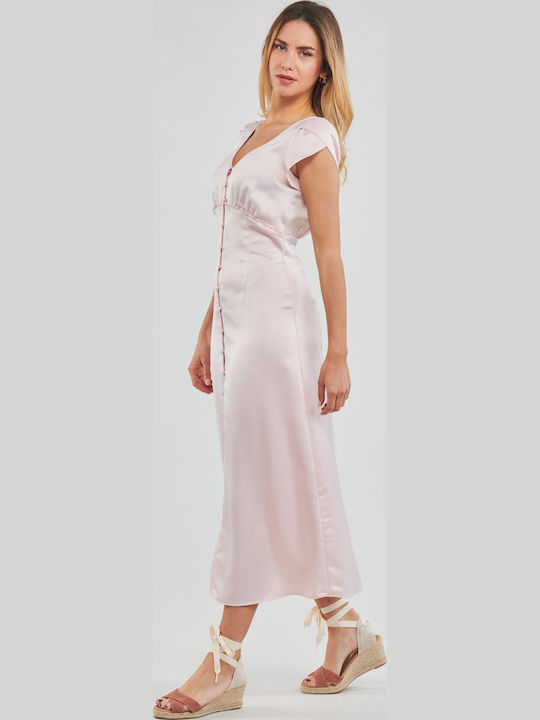 Sommer Maxi Abendkleid Rosa