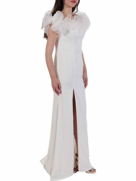 Maxi Kleid für Hochzeit / Taufe White