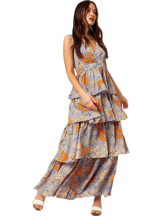Καλοκαιρινό Maxi Φόρεμα GREY/BLUE