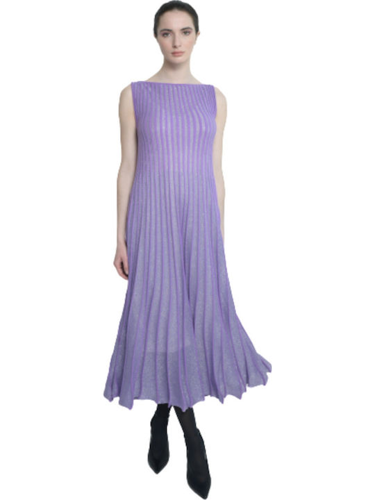 Midi Dress for Wedding and Christening Lilac