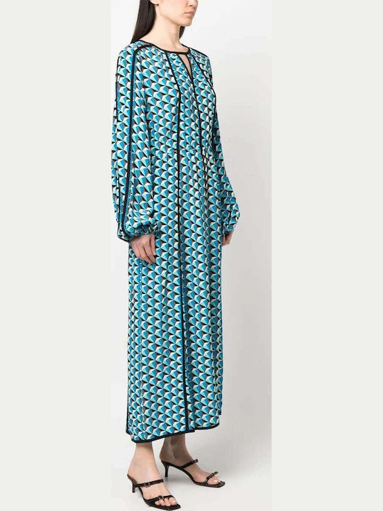 Diane Von Furstenberg Kleid Ganztägig Türkis