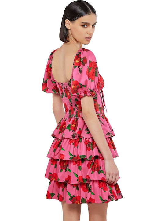 Summer Mini Dress Fuchsia