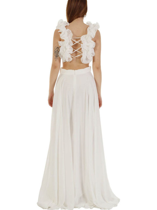 Sommer Maxi Kleid für Hochzeit / Taufe White