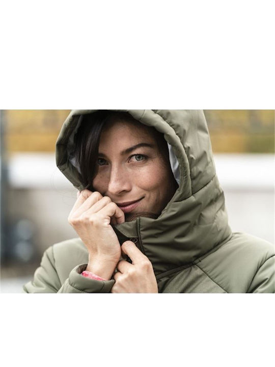 Staten Lang Damen Puffer Jacke für Winter BLACK