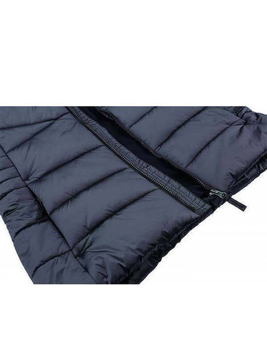 Kurz Damen Ärmellos Puffer Jacke für Winter Navy