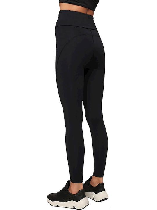 Instruire Colanti de femei Lung Colanti Talie inalta & Push Up Negru