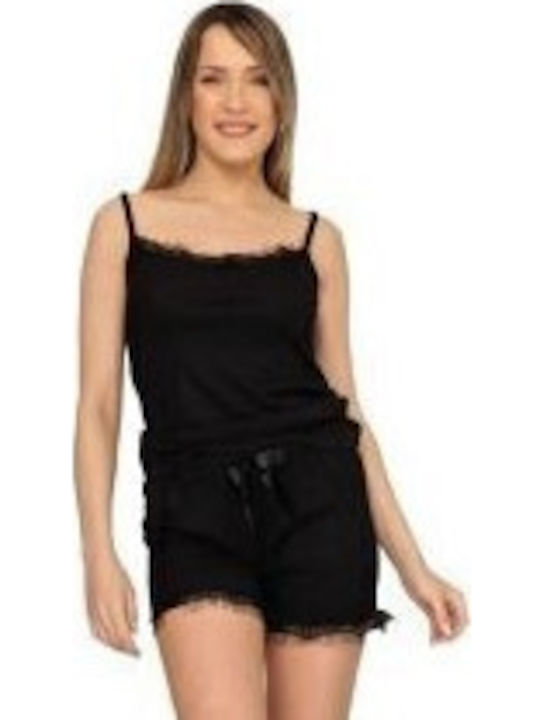 SNC Homewear Summer Women's Pyjama Set Black