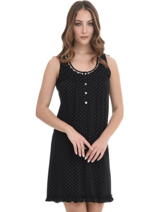 Zen Intimates Summer Women's Nightdress Black