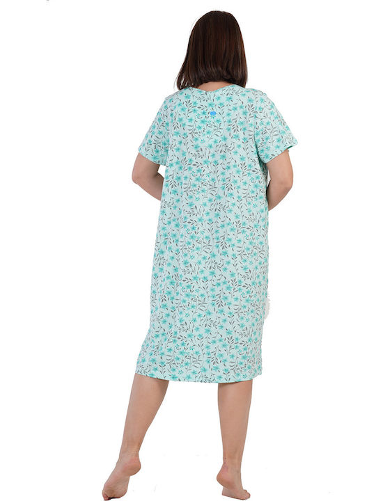 Vienetta Secret Summer Women's Nightdress Bay Leaf Mint