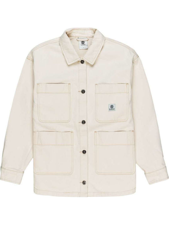 Damen White Overshirt