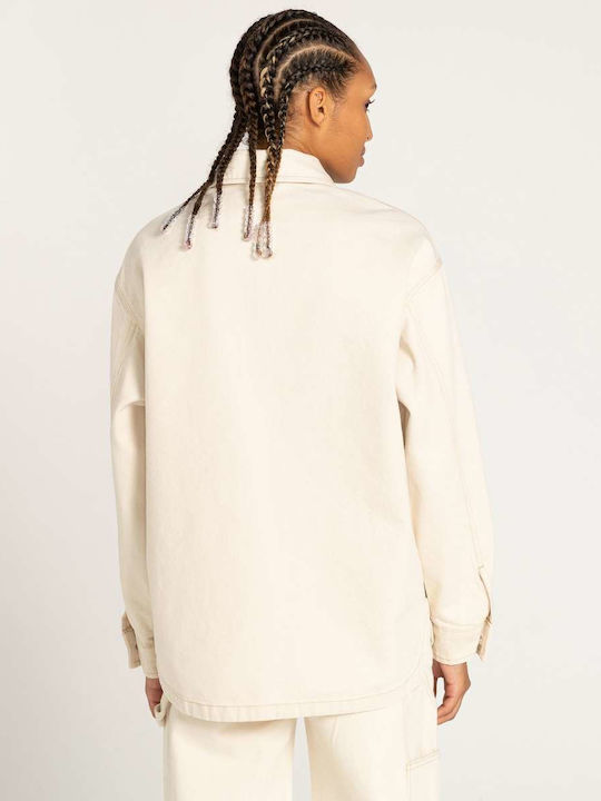 Damen White Overshirt