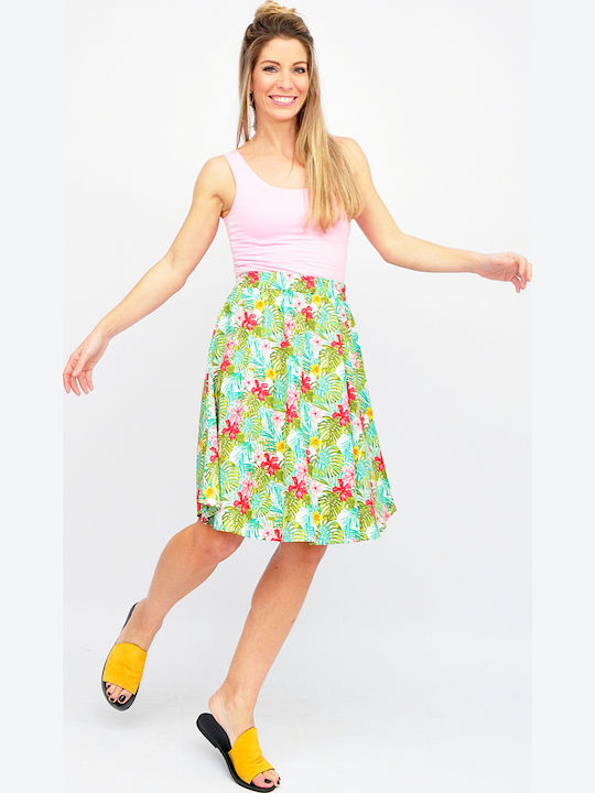 Midi Φούστα Floral Άλφα