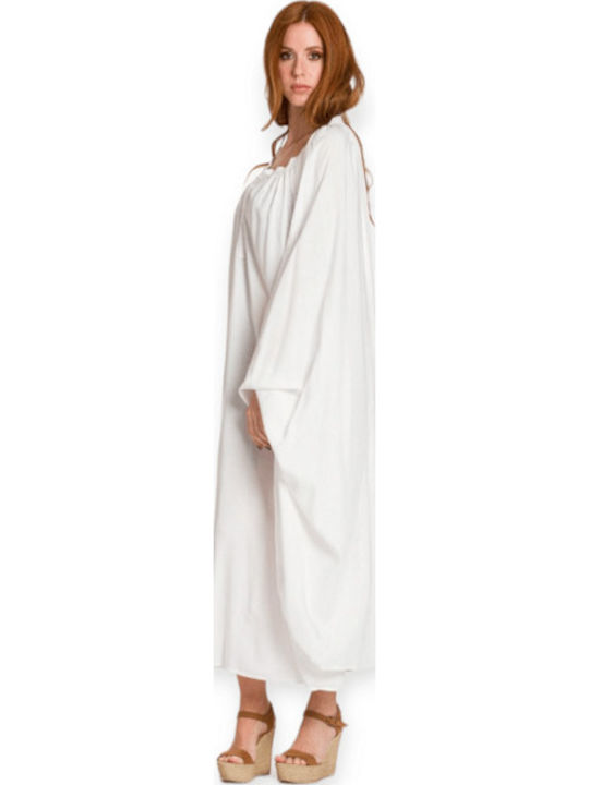 Rima Beachwear Γυναικείο Καφτάνι Παραλίας Λευκό
