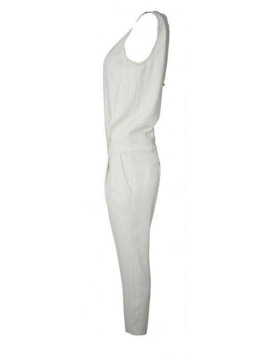 Women's Sleeveless One-piece Suit Beige