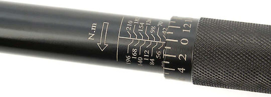 HBM Machines Δυναμόκλειδο Καρέ 1/2" Ροπής 28-210 Nm με Μήκος 12.5εκ.