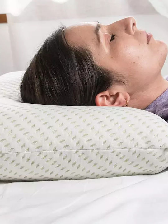 Alpha Foam Relax Aloe Vera Μαξιλάρι Ύπνου Memory Foam Ανατομικό 40x70x11cm